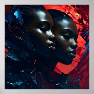 Poster Arte da moda africana