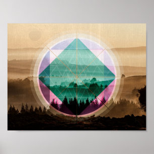 Poster Arte da paisagem de Polyscape