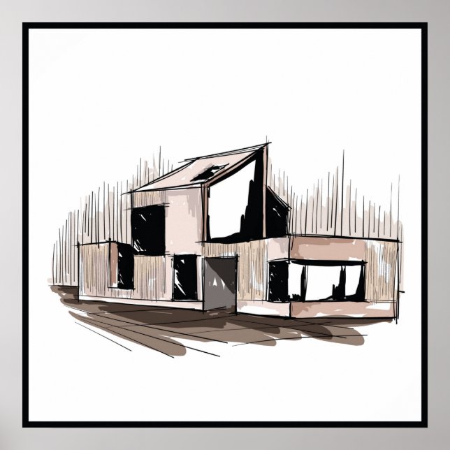 Pôster Arte da parede da Abstrato 20x20 (Frente)