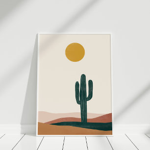 Poster Arte da Parede do Deserto do Abstrato boêmico