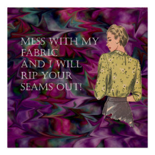 Pôster Arte da Sala de Costura