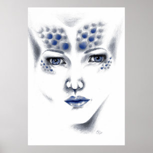 Poster Arte da senhorita Universo Alluring Alienígena