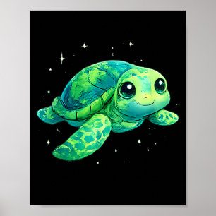 Poster Arte da tartaruga marinha do dia da Terra 2026