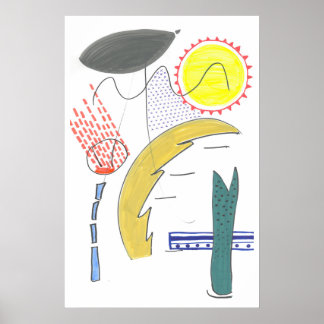 Poster arte de abstrato