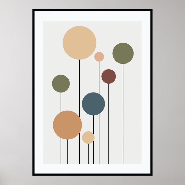 Poster Arte de abstrato contemporânea (Frente)