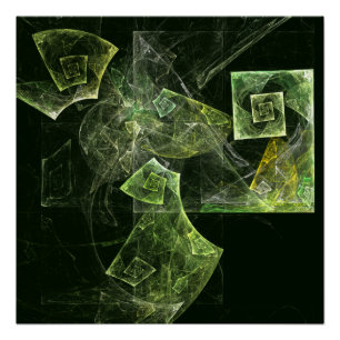 Pôster Arte de Abstrato de Balanceamento Rastreado