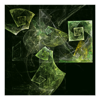 Pôster Arte de Abstrato de Balanceamento Rastreado