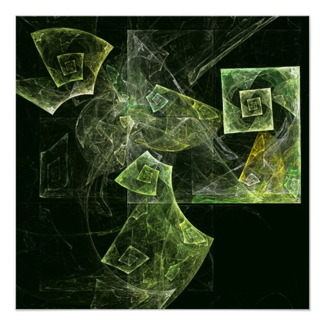 Pôster Arte de Abstrato de Balanceamento Rastreado (Frente)