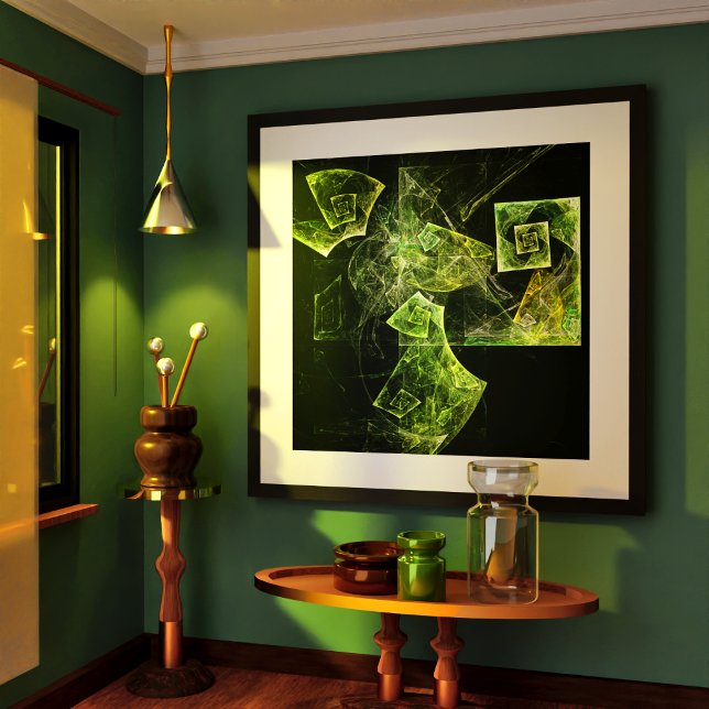 Pôster Arte de Abstrato de Balanceamento Rastreado (Twisted Balance Abstract Art Poster)