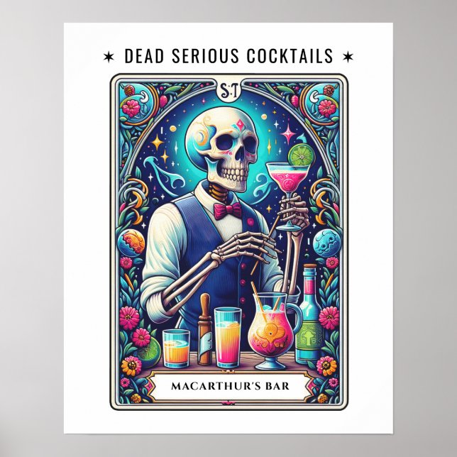 Poster Arte de Bar Tarot  (Frente)