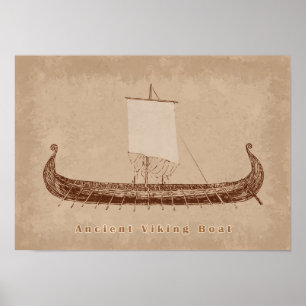 Poster Arte de Barco Antigo