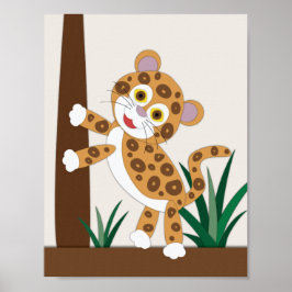 Poster Arte de Berçário de Jaguares