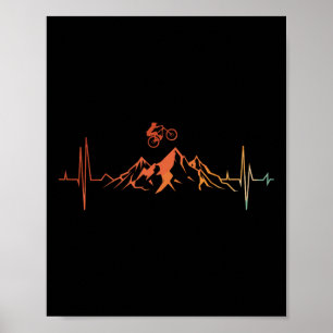 Poster Arte de Bicicleta de Montanha para Homens Mulheres