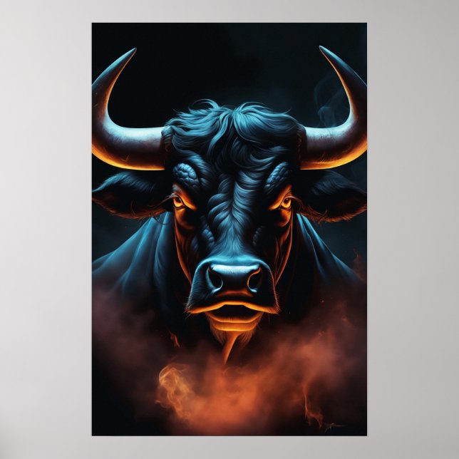 Poster Arte de Buffalo Negro (Frente)