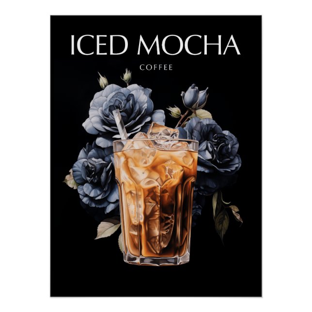 Pôster Arte de Café Mocha Gelado (Frente)
