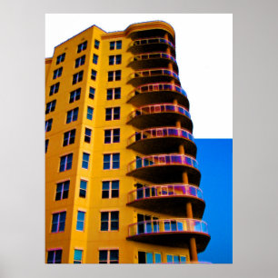 Pôster Arte de canto 3 da foto da arquitetura das