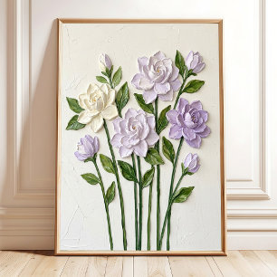 Poster Arte de Canvas de Gardênia Minimalista Moderna par