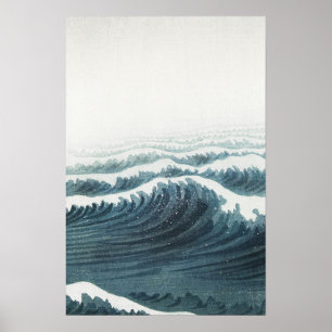 Poster Arte de Capa Azul Cinza