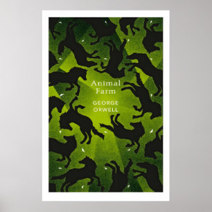 Poster Arte de Capa do Livro Animal Farm George Orwell