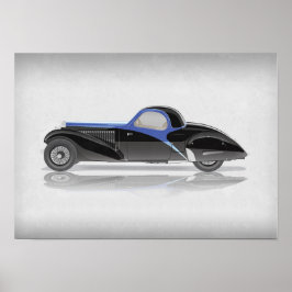 Poster Arte de Carro Retrô