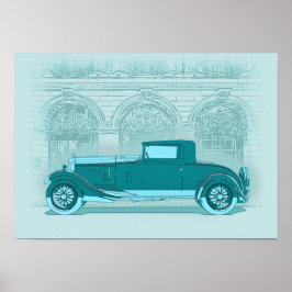 Poster Arte de Carro Retrô