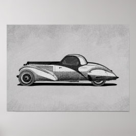 Poster Arte de Carro Retro