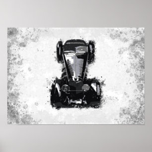 Poster Arte de Carro Retrô