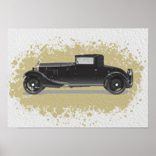 Poster Arte de Carro Retrô