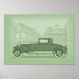 Poster Arte de Carro Retrô