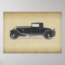Poster Arte de Carro Retrô