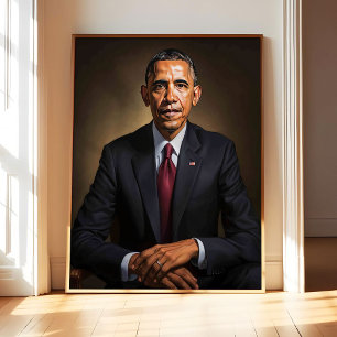 Poster Arte de Cartaz de Barack Obama Impressão, Parede d