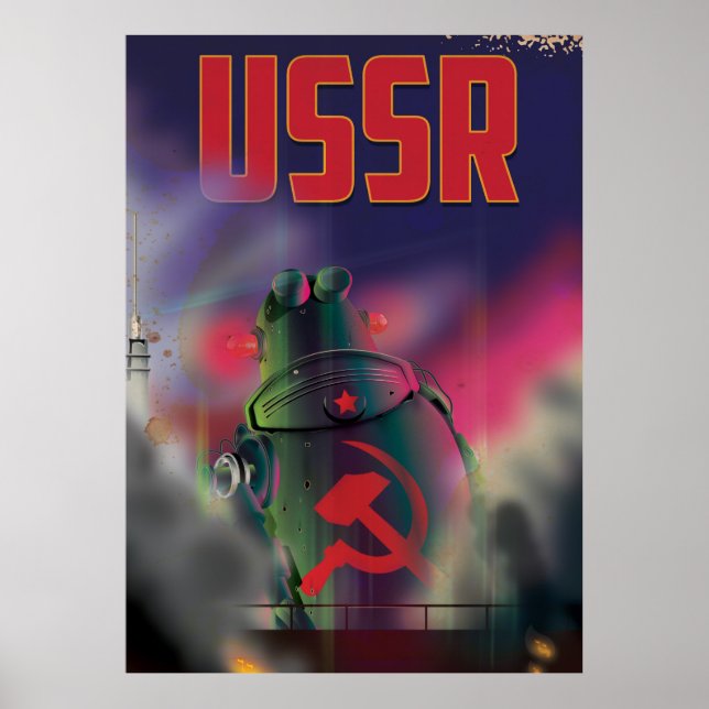 Pôster Arte de cartaz de viagem de desenho animado da Rús (Frente)