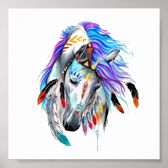 Poster Arte de Cavalo  (Frente)