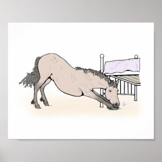 Poster Arte de Cavalo Engraçado | Decoração Caprichosa pa
