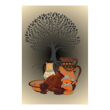 Arte de cerâmica feita à mão na África do Sul