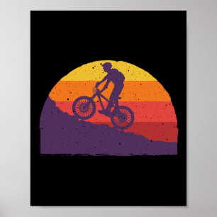 Poster Arte de Ciclismo de Montanha para Homens Mulheres 