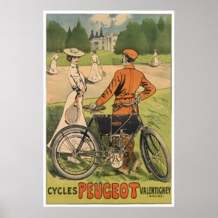 Poster Arte de Ciclismo em Bicicleta Cartaz de Bicicleta