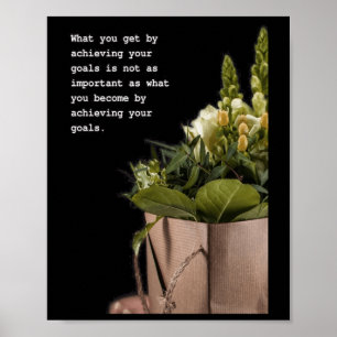 Poster Arte de Citação Inspirativa de Viagem Transformado