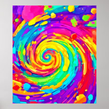 Arte de Coloração Espiral Vibrante