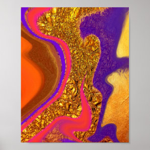 Poster arte de cor vibratória