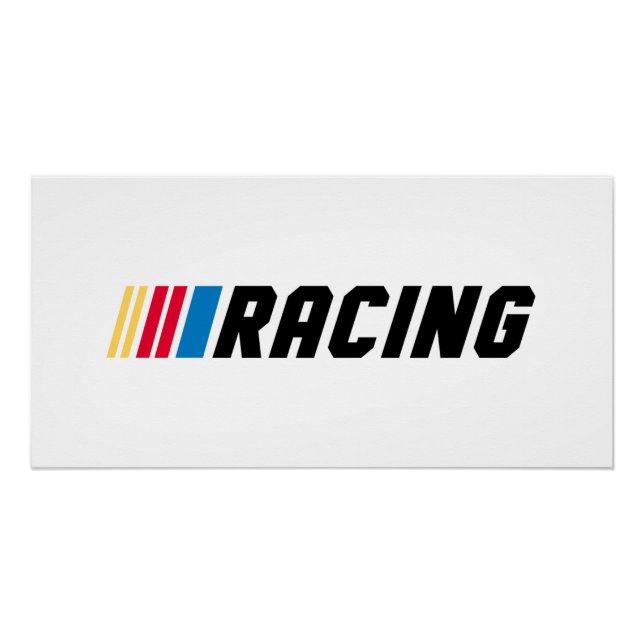 Pôster Arte de Corrida da NASCAR (Frente)