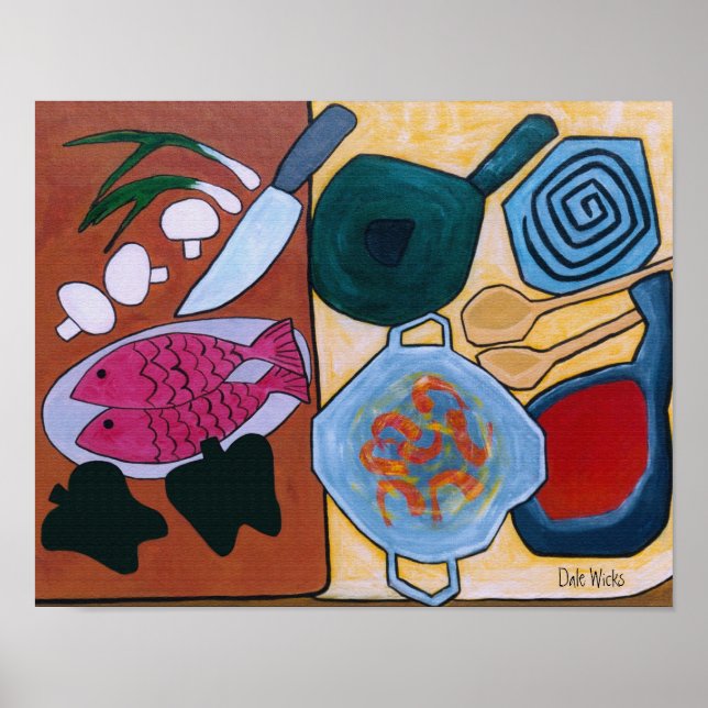 Pôster Arte De Cozinhar (Frente)
