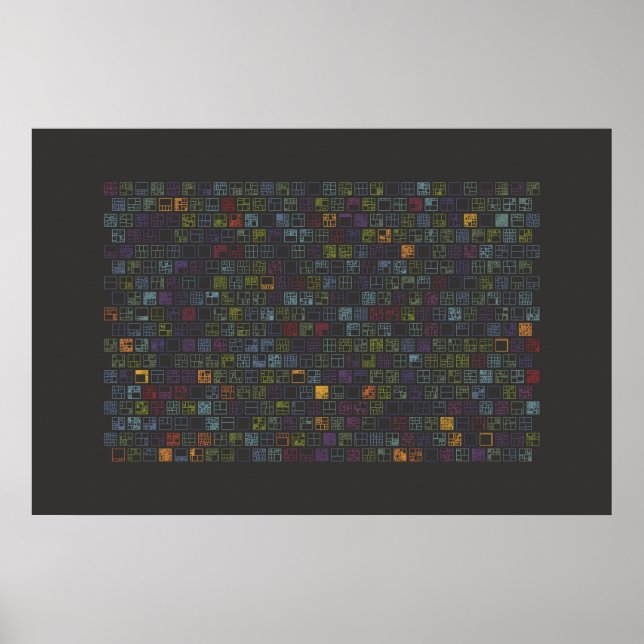 Poster Arte de Dados Iconográficos - Blocos (Frente)