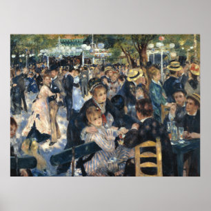 Poster Arte de Dança Impressionista Francesa Vintage em P
