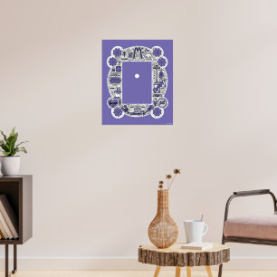 Poster Arte de Desenho FRIENDS™ em Moldura