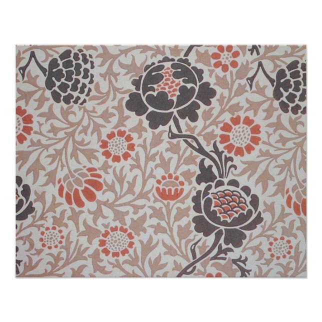 Pôster Arte de Design Botânico Grafton de William Morris (Frente)