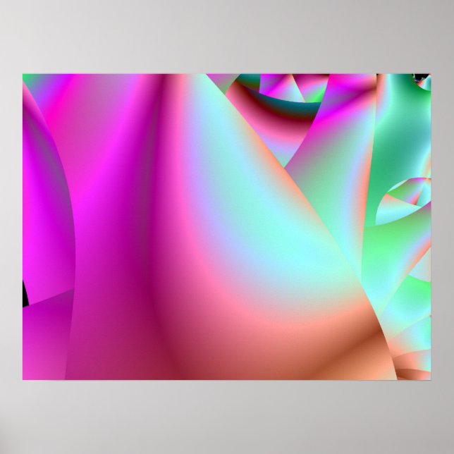 Pôster Arte de Destaque de Sala Rosa Pacífica (Frente)