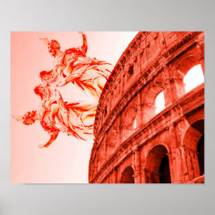 Poster Arte de Digitas de Colosseum e de