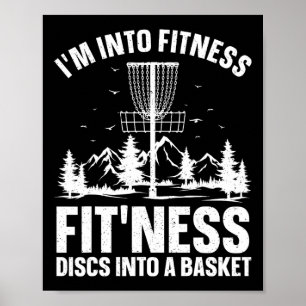 Poster Arte de Disc Golf para Homens Mulheres Jogador de