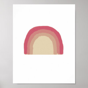 Poster Arte de Enfermeiro-Arco-Íris Rosa-Rosa-Rosa